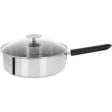 Sauteuse inox Mutine 26 cm à poignée fixe Cristel - Cristel