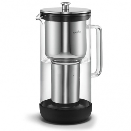 Carafe filtrante Aarke Purifier 1.18 L en verre et inox