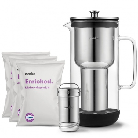Kit Carafe filtrante Purifier 1.18 L + 3 recharges Enriched Aarke - Aarke