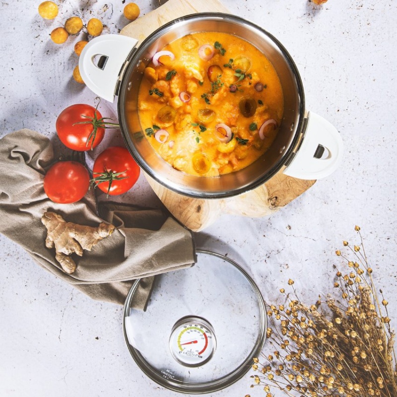 Cuit-vapeur inox Biome avec anses bakélite Cristel