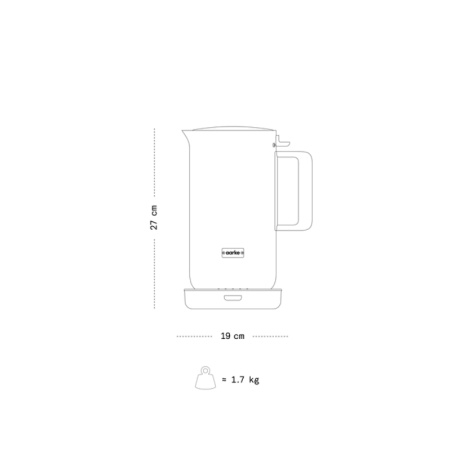 copy ofBouilloire inox Kettle à température réglable Aarke