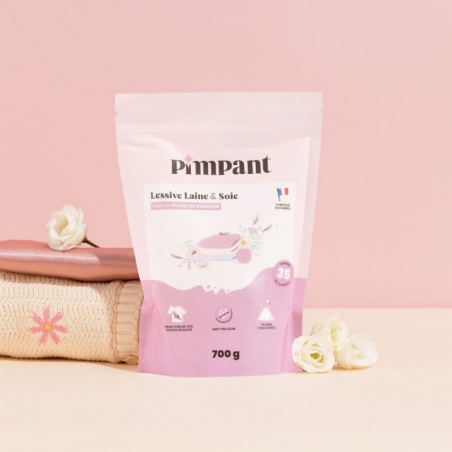 Lessive Laine & Soie en poudre - Recharge 700g Pimpant