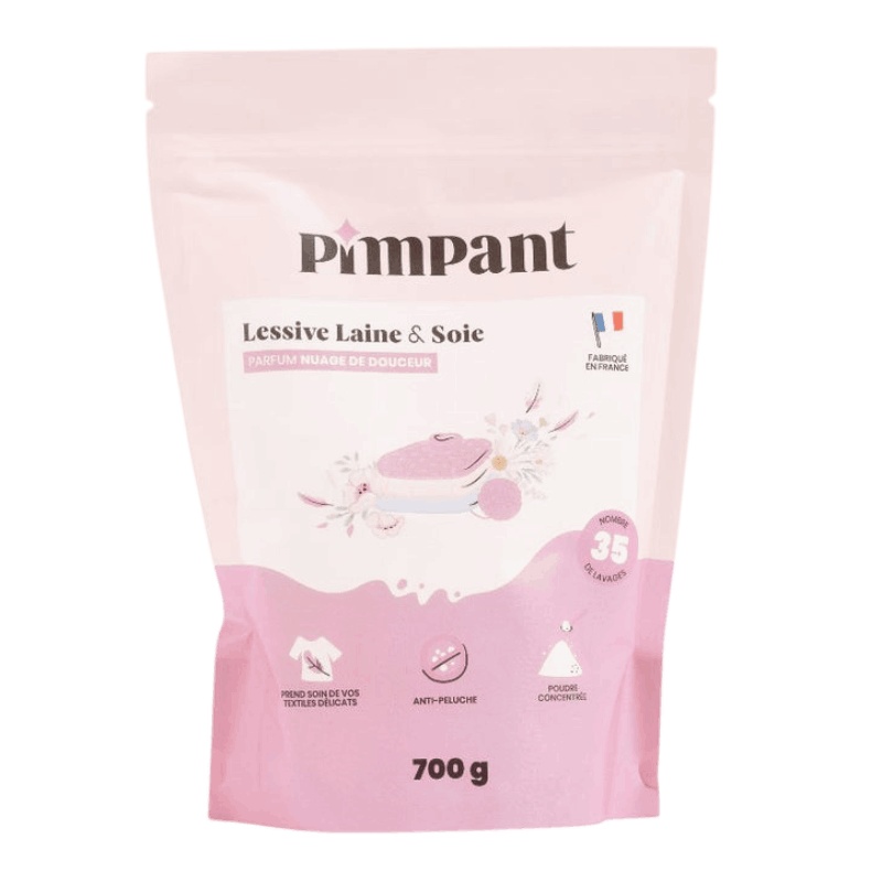 Lessive Laine & Soie en poudre - Recharge 700g Pimpant