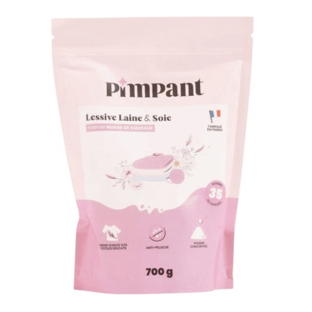 Lessive Laine & Soie en poudre - Recharge 700g Pimpant - Pimpant