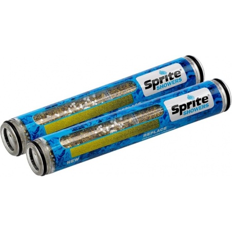 Cartouche HHC pour filtre de douchette Sprite - Chlorgon et KDF - Lot de 2 Sprite Showers - Sprite Showers