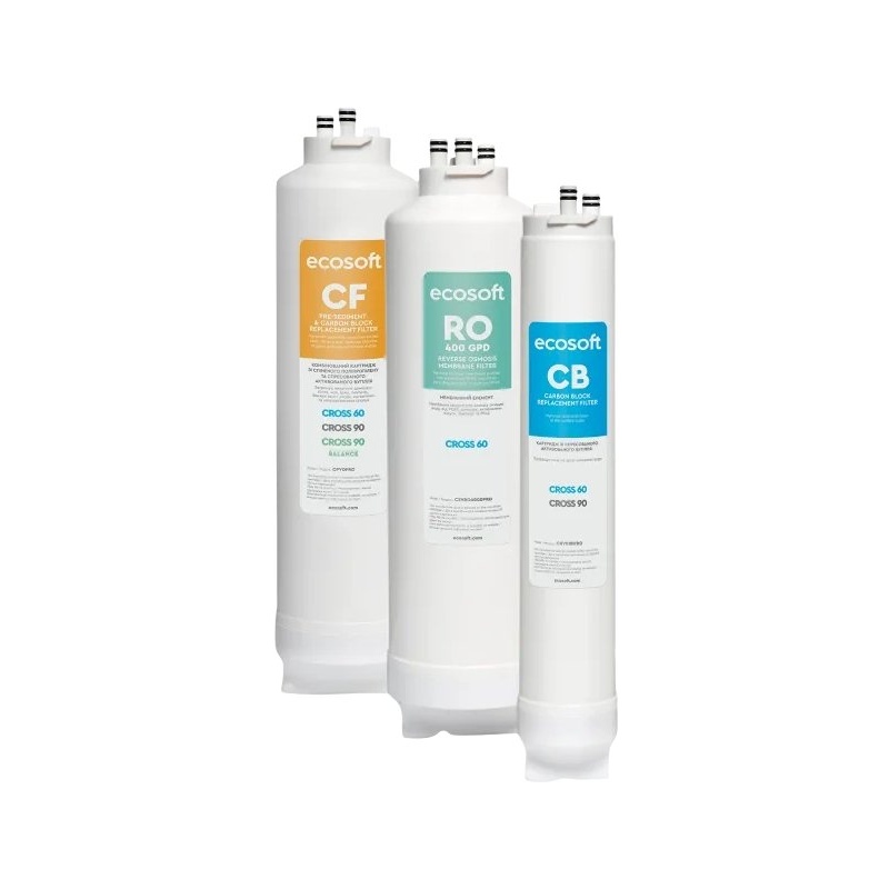 Lot de 3 filtres de remplacement CROSS 60 Ecosoft