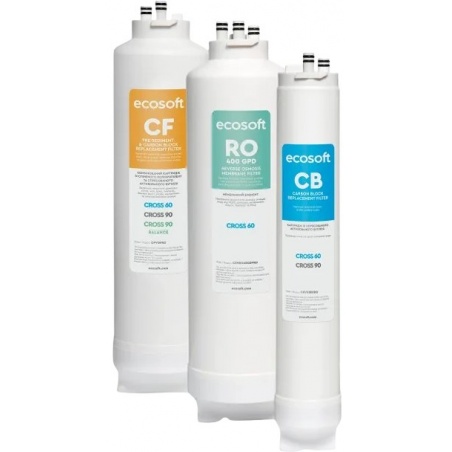 Lot de 3 filtres de remplacement CROSS 60 Ecosoft - Ecosoft