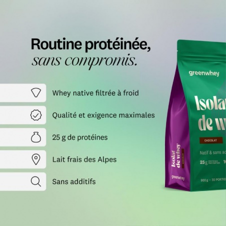 Isolat de Whey Native - Vanille Greenwhey