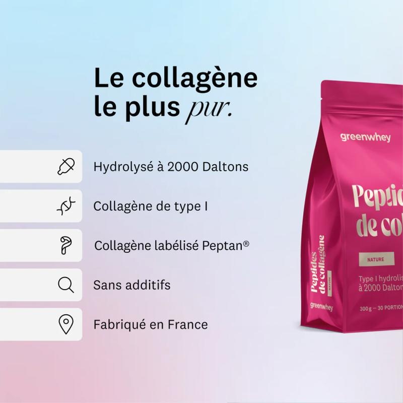 Peptides de Collagène PEPTAN - Matcha Greenwhey