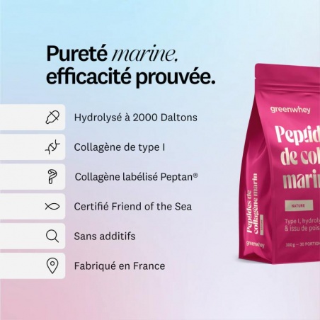 Peptides de Collagène Marin PEPTAN - Chocolat Greenwhey