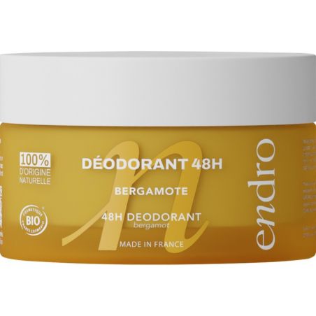 Déodorant baume 48h - Bergamote - Endro Cosmétiques