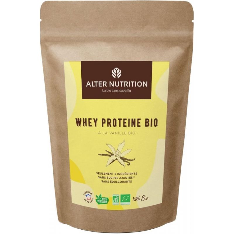 Whey protéine bio 500gr - Vanille - Alter Nutrition