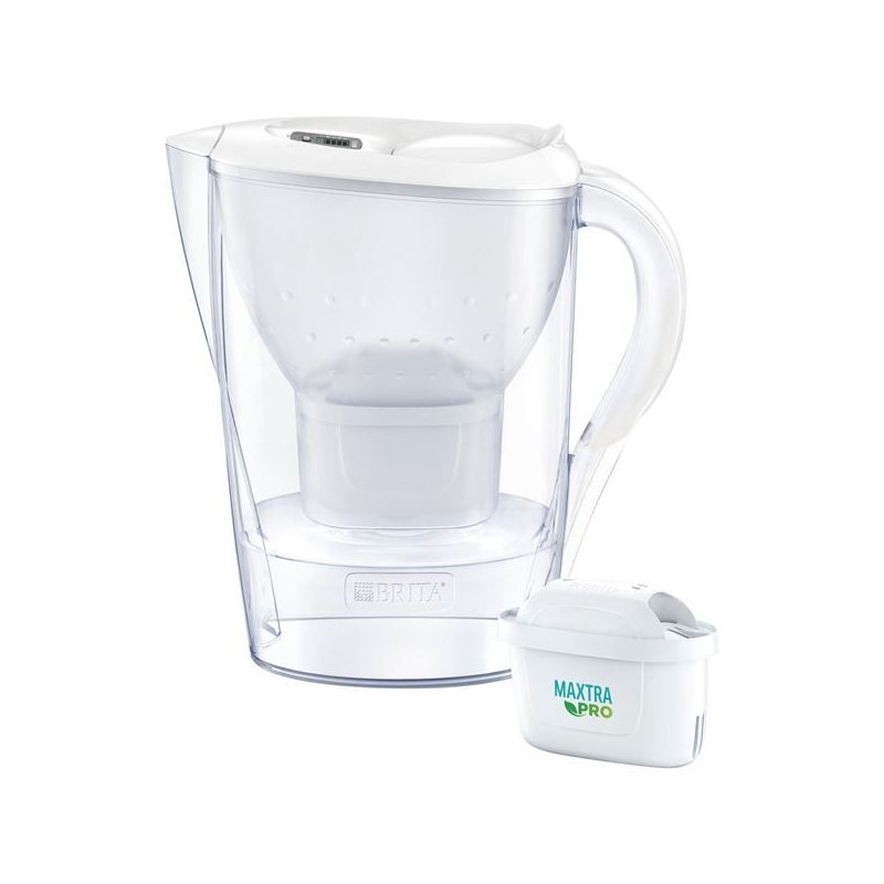 Carafe filtrante BRITA Marella blanche 2,4 L avec cartouche MAXTRA PRO
