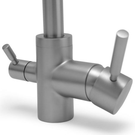 Robinet mitigeur 3 voies Gliano BR301 - Nickel brossé