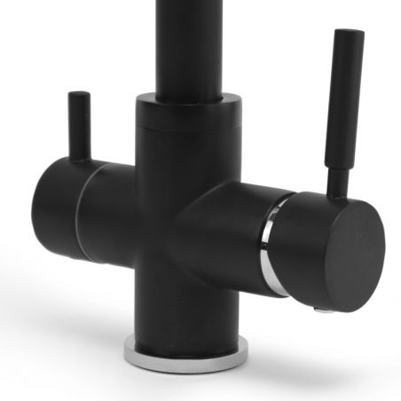 Robinet mitigeur Gliano 3 voies BR301 - Noir mat