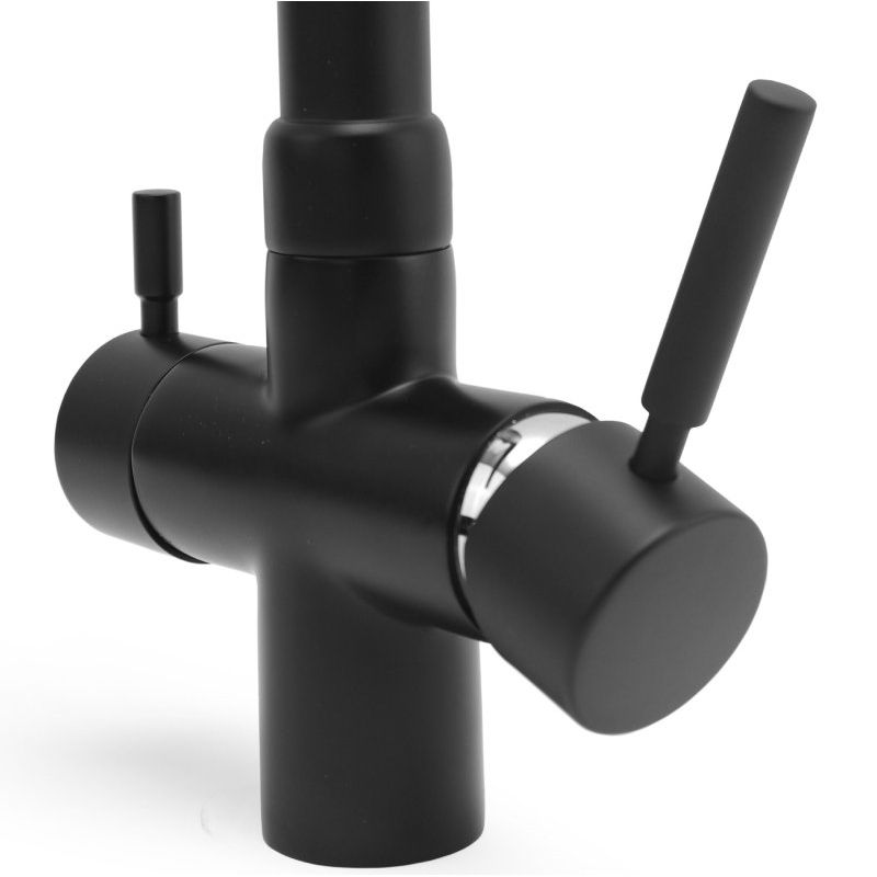 Robinet mitigeur 3 voies Gliano BR302 - Noir mat