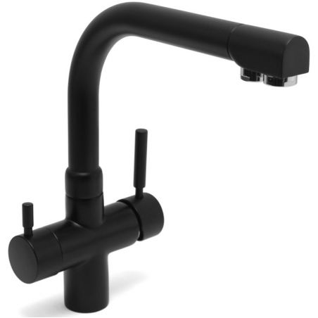 Robinet 3 voies Gliano BR302 - Noir mat - Gliano