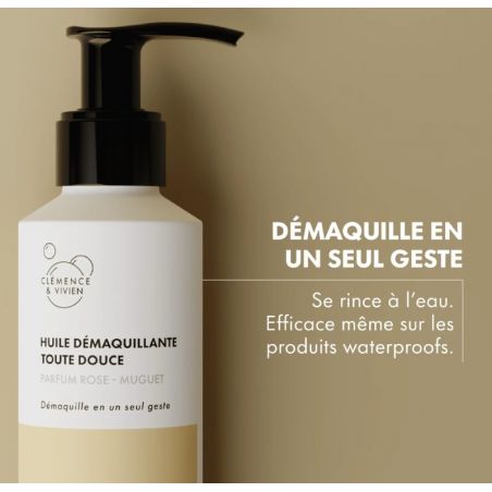 Huile démaquillante Toute Douce parfum Rose Muguet