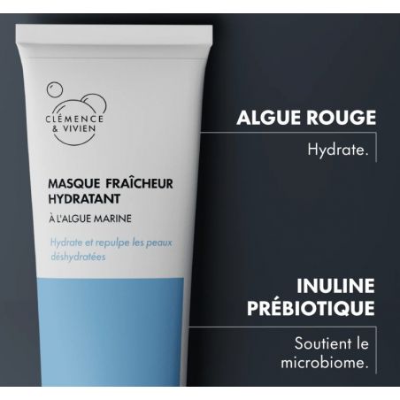 Masque fraîcheur hydratant à l'algue marine