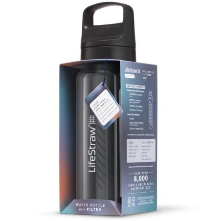 Gourde filtrante LifeStraw Go 1 Litre - Noir