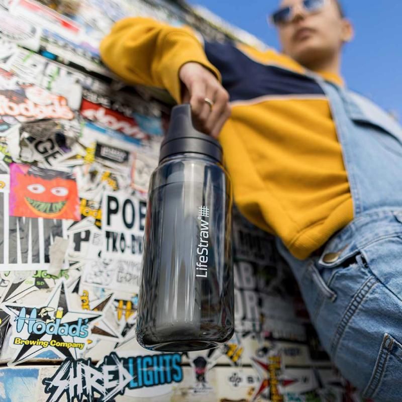 Gourde filtrante LifeStraw Go 1 Litre - Noir