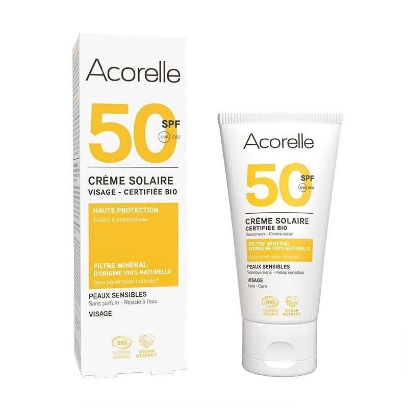 Crème Solaire Visage SPF50 BIO - 50ml
