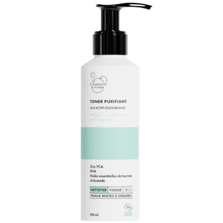 Toner purifiant Zinc PCA + PHA - 150ml - Clémence & Vivien
