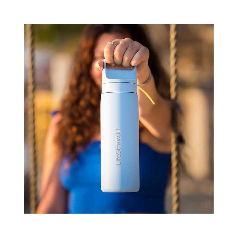 Gourde LifeStraw inox isotherme - Bleue