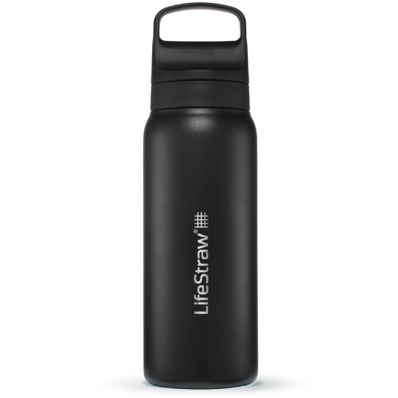 Gourde filtrante isotherme LifeStraw Go en inox - 700 ML - Noir