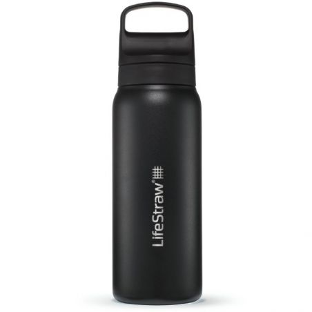 Gourde filtrante isotherme LifeStraw Go en inox - 700 ML - Noir - Lifestraw