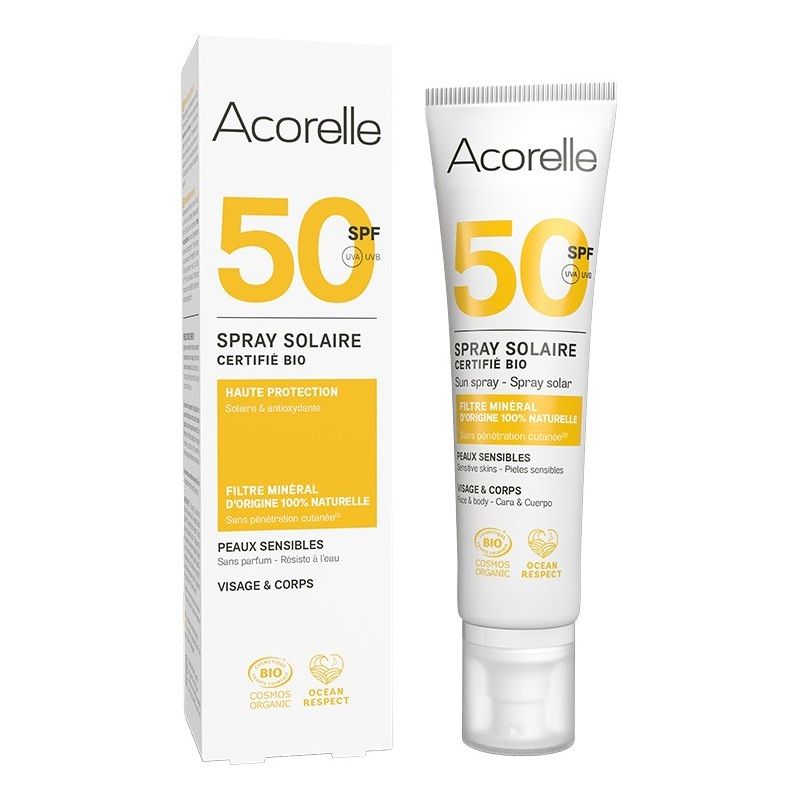 Spray Solaire SPF50 BIO - 100ml - ACORELLE