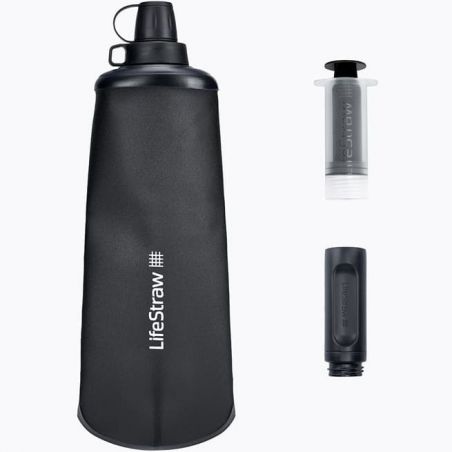Gourde filtrante souple LifeStraw 1L - Noire - Lifestraw