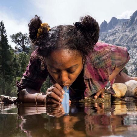 Paille filtrante LifeStraw Peak Series Solo pour eau de source naturelle