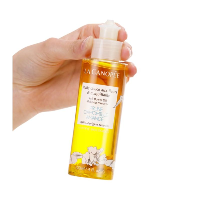 Huile douce démaquillante aux fleurs - 120 ml