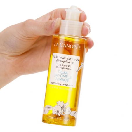 Huile douce démaquillante aux fleurs - 120 ml