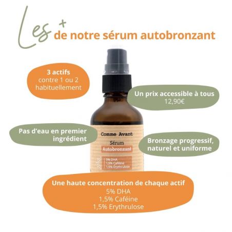 Sérum autobronzant visage & corps Bio - 50ml