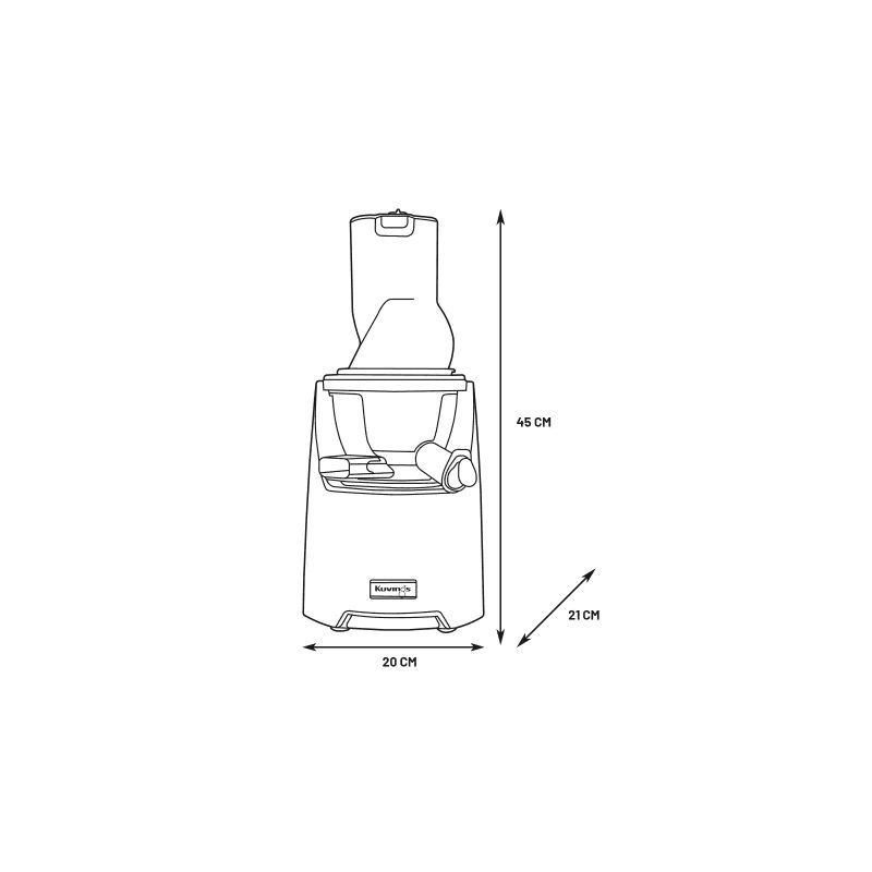 Dimensions de l'extracteur de jus Kuvings EVO820