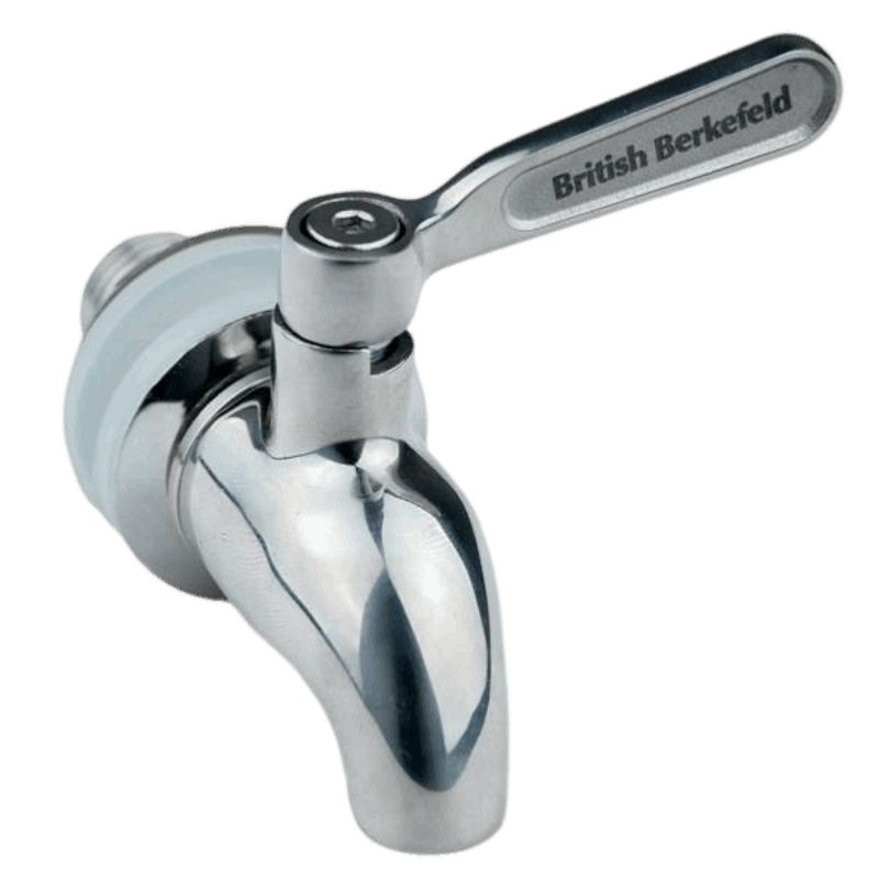 Robinet British Berkefeld pour filtre à gravité en acier inoxydable