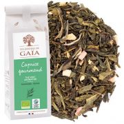 Thé vert BIO Caprice Gourmand - Rhubarbe, Fraise - 100 gr