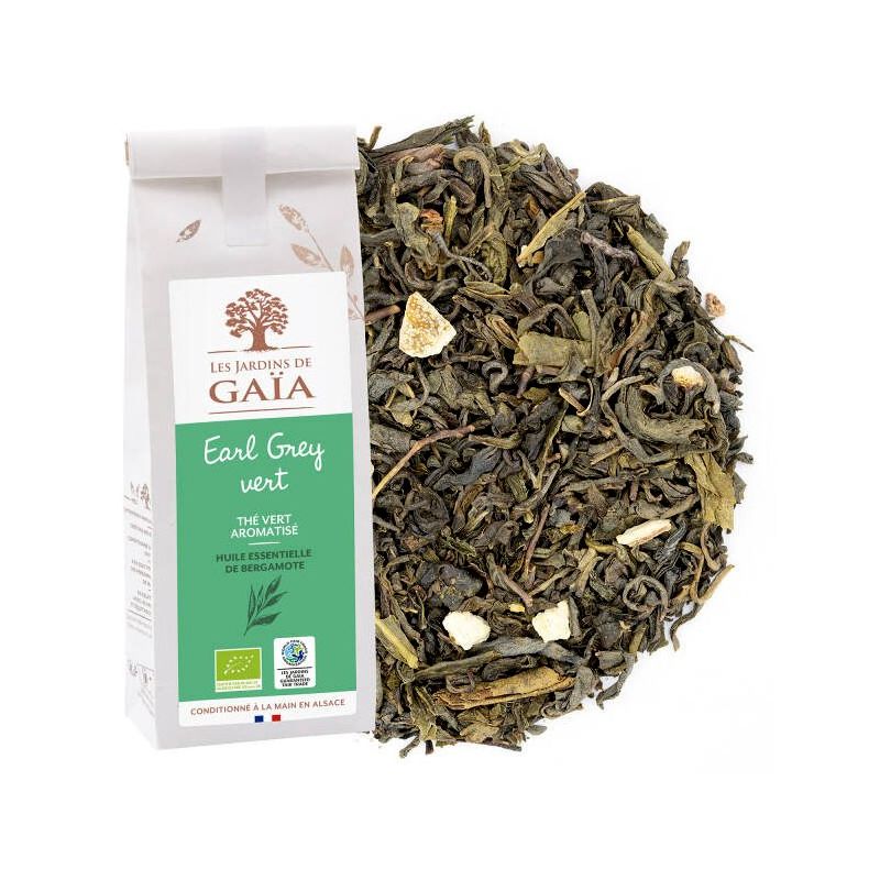 Thé vert BIO Earl Grey Bergamote - 100 gr