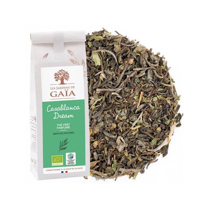 Thé vert BIO Menthe Poivrée - Casablanca Dream - 100 gr