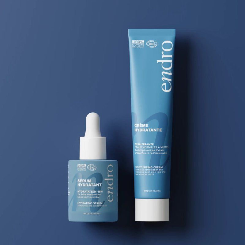 Duo Hydratation intense - Sérum Hydratant & Crème visage Hydratante - Endro Cosmétiques