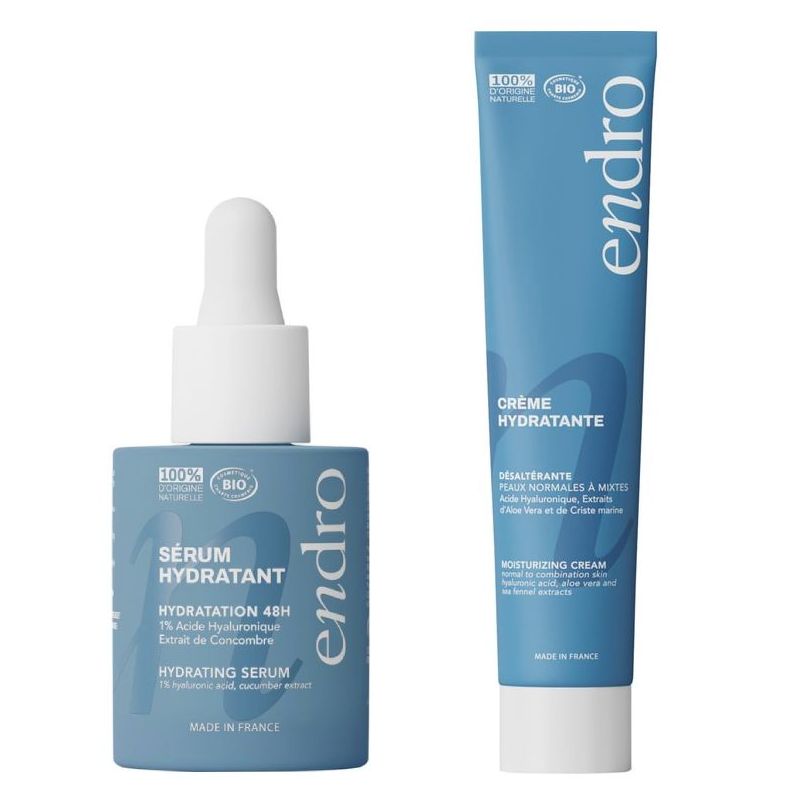 Duo Hydratation intense - Sérum Hydratant & Crème visage Hydratante - Endro Cosmétiques