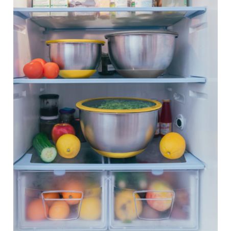 Set de 3 bols alimentaires inox + 3 rapes intégrées - PIKA