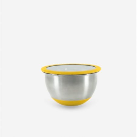 Set de 3 bols alimentaires inox + 3 rapes intégrées - PIKA