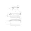 Set de 7 Boîtes Alimentaires en Inox 260ml, 820ml & 1200ml