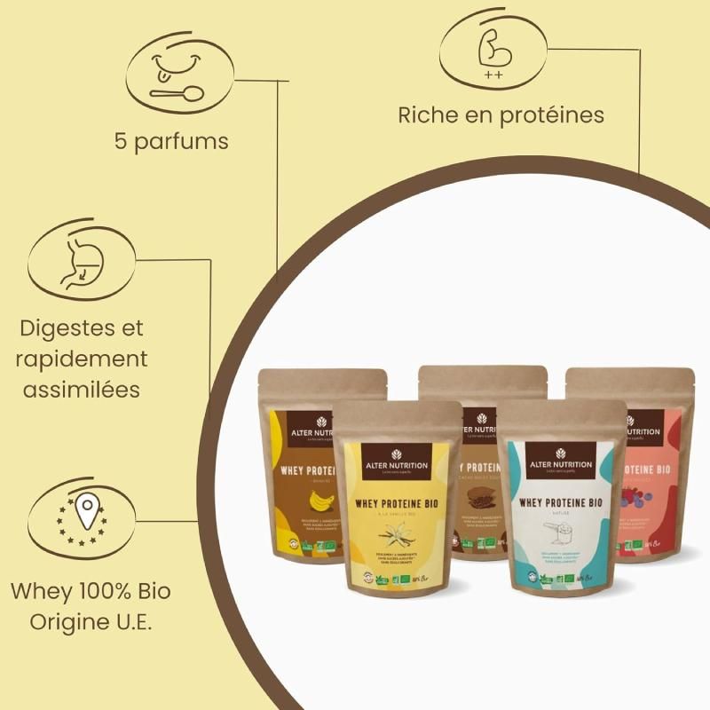 Whey bio - Protéine fabriquée en France - Alter Nutrition