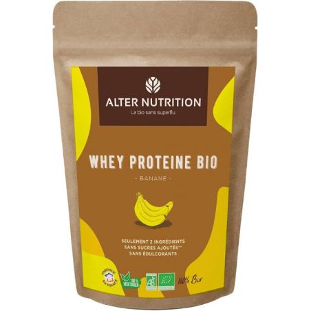 Protéine Whey Bio - Banane - 500 gr - Alter Nutrition