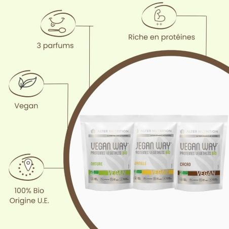 Whey végétarienne bio fabriquée en France - Alter Nutrition