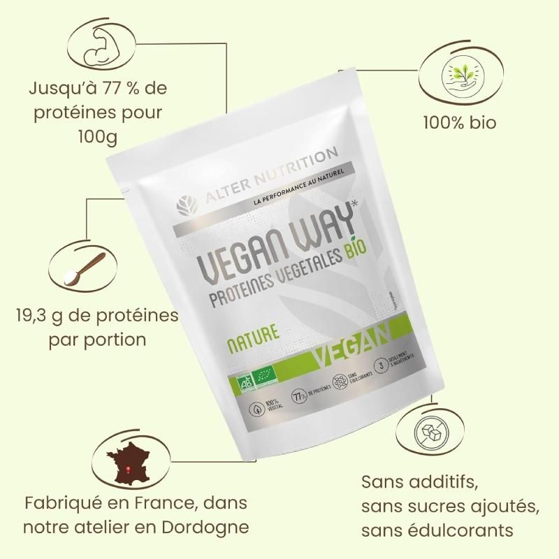 Protéines végétales Vegan Bio - nature - 700 gr